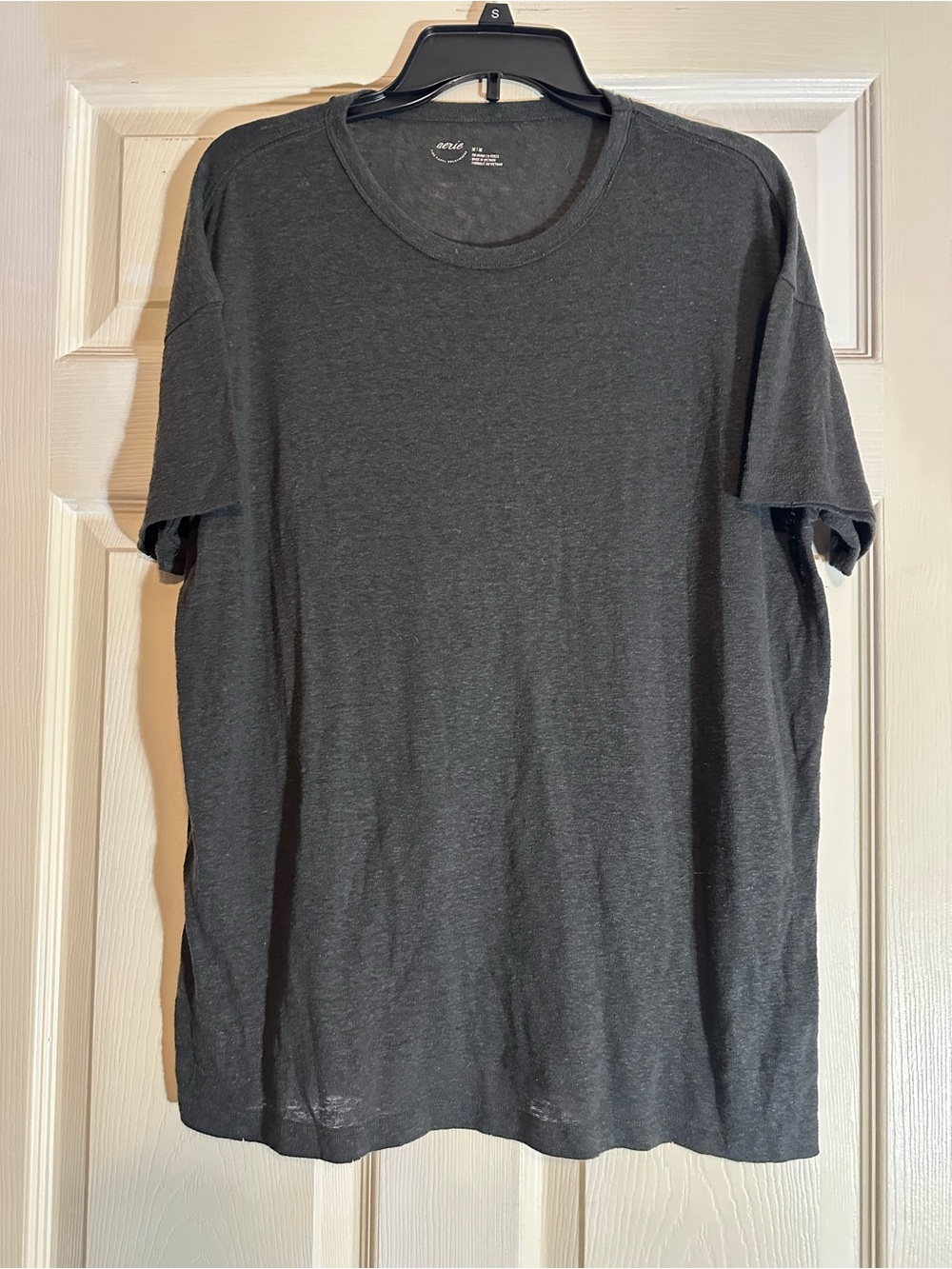 aerie Short Sleeve Crew Tee - Charcoal